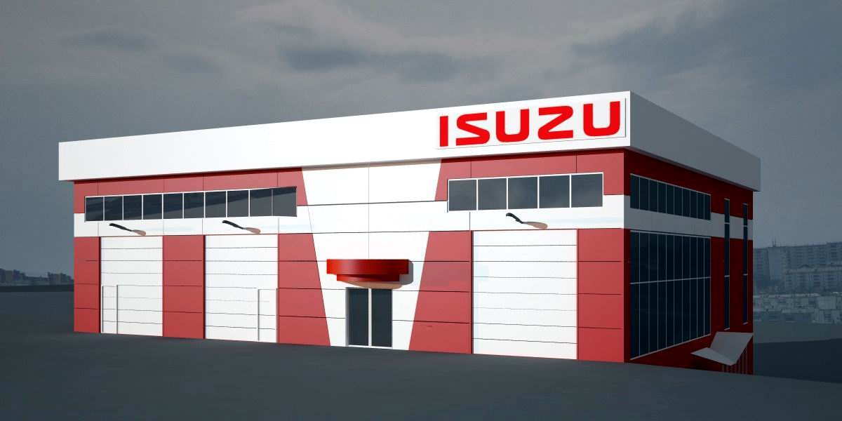 Проект торгово-выставочного центра ISUZU (грузовые машины)